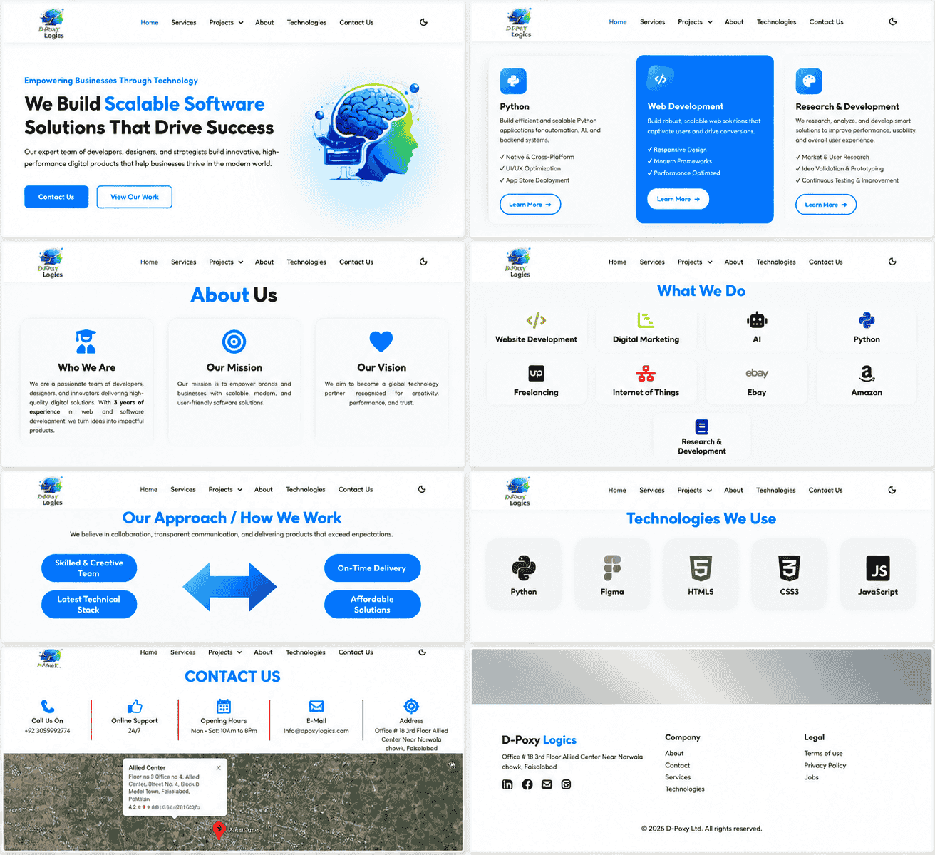 D-Poxy Logics Agency Website campaign creative