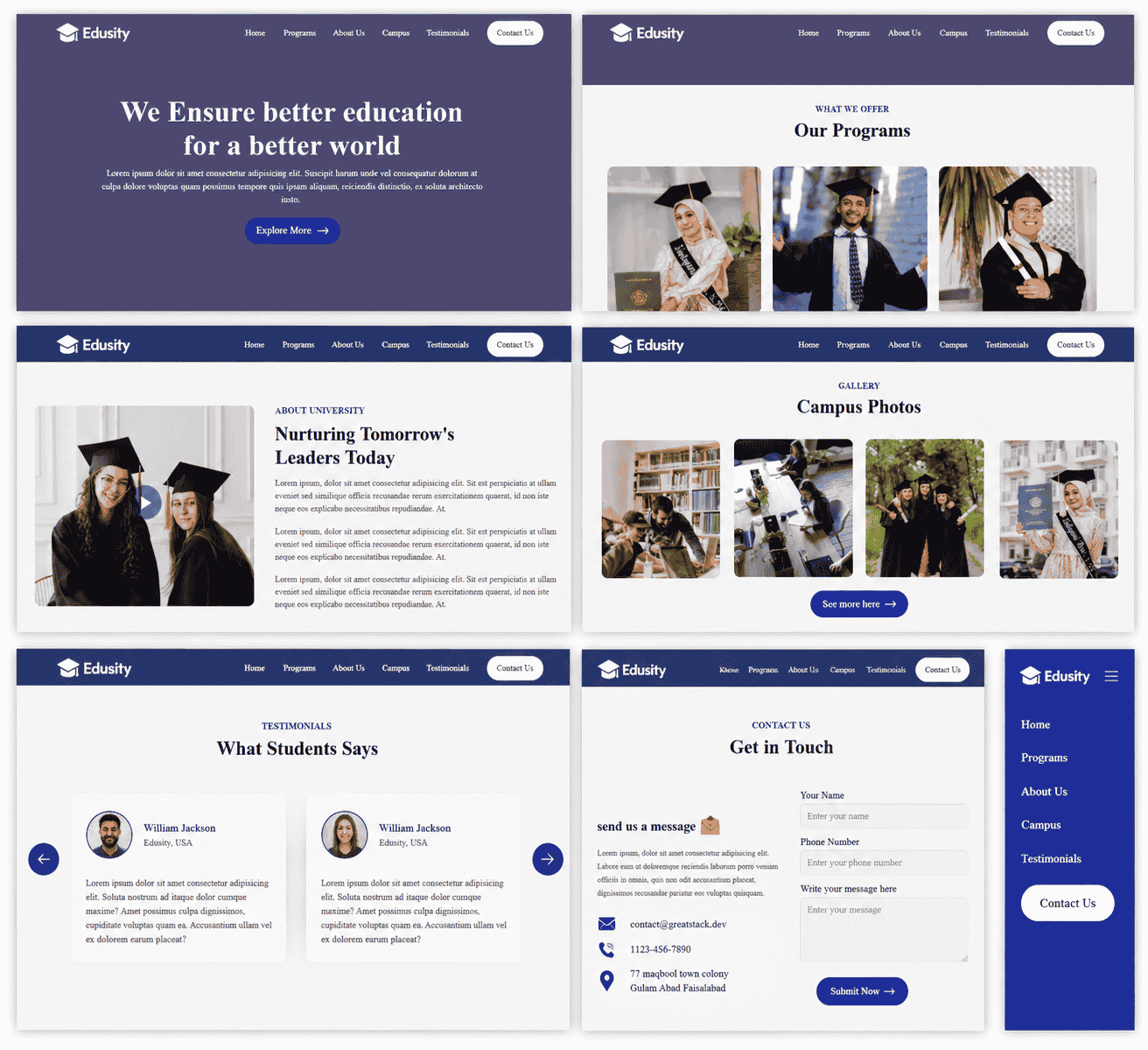 Edusity Education Platform campaign creative